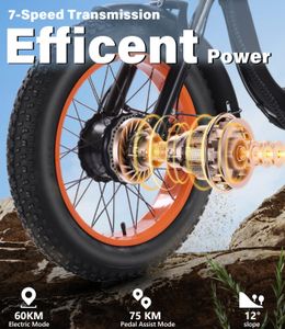 NOMIGO Electric Tricycle – 20x4 Fat Tire, Adult E-Bike