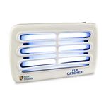 Pest Shields Electronic Fly Catcher Machine with 3 UV Tubes & 3 Glue Pads | Front Mounted Insect Killer | Chemical-Free Fly Trap for Home, Restaurant & Office- White