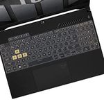 Keyboard Cover for 2022 ASUS TUF Dash 15 15.6" FX517ZM-AS73,TUF F15 FX507ZM / TUF A15 FA507, ASUS TUF Gaming F17 17.3" FX707ZM / TUF A17 FA707, 2022 ASUS TUF Gaming Laptop-Clear