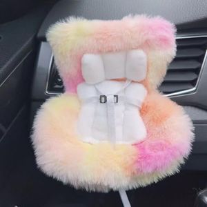 SwiftServ Doll Car Seat for 17cm Dolls with Air Vent Clip and Desktop Stand, Cute and Functional Car Ornament for Blind Box Doll Fans, Collectors (Tropical Sunset Blend​)