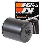 K&N Motorcycle Oil Filter: High Performance, Premium, Designed to be used with Synthetic or Conventional Oils: Fits Select Harely Davidson Motorcycles, KN-171B, black