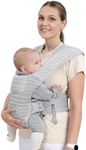 Baby Carrier with Breathable Mesh & Airflow (7-35 Lb), Light Grey