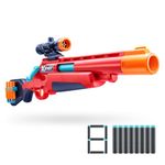 XSHOT Excel Ejector Shell Blaster by ZURU – Shell-Ejecting Dart Blaster with Tactical Scope, 8 Air Pocket Technology Darts & 90ft Range, Outdoor Toy for Kids Ages 8+, Teens & Adults