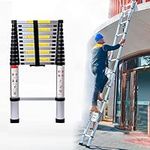 Neo Extendable Portable Foldable Telescopic Ladder Multi-Purpose Aluminium Telescoping Ladder Sturdy Loft Ladder with EN131 Certificate (3.2M)