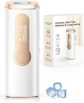 AMOTAOS Laser Hair Removal, IPL Hair Removal with Ice-Cooling System for Nearly Painless & Long-Lasting Result, Safe At-Home Hair Remover Device for Armpits Back Legs Arms Face Bikini Line, White