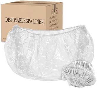 TP Plastic Pedicure Bags for Feet Pedicure Liners Disposable 400pcs, Spa Liners for Pedicure 48'' X 48'' X 9.5 mic Clear Spa Liners Foot