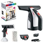 Bosch Window Cleaner Glass SVAC – USB Charger & Spray Bottles 2 x Microfibre Cloth, Wrist Strap, 3.6 Volt 2.0Ah)