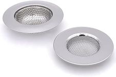 Tongke 2 Sizes Stainless Steel Kitchen Sink Strainer, Anti-Clogging Sink Disposal Stopper, Perforated Basket Drains Sieve for Kitchen Sink Drain