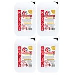 Clearell 20L | Pack of 4 | 80 Litres Premium Quality Kerosene Paraffin Heater Heating Oil Fuel | Compliant to BS2869C2