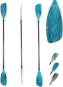 Kayak Paddles - Fiberglass Shaft & PP Blade, Lightweight, Adjustable Kayaying Boating Canoeing Oars with Paddle Leash, 3 Piece, 230-250cm/90-98inch (Mixing Color-3)
