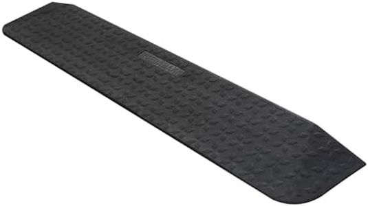 Ruedamann 1.5" Rise Rubber Threshold Ramp, 42.9" Wide Wheelchair Ramp, 2200 Lbs Capacity, Entry Ramp, Curb Ramp with Non-Slip Surface, Door Ramp for Wheelchairs, Scooter, Power Chairs, Driveways