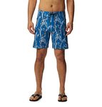 Columbia Men's PFG Offshore II Board Short, Vivid Blue Mossy Oak Bottomland, 34