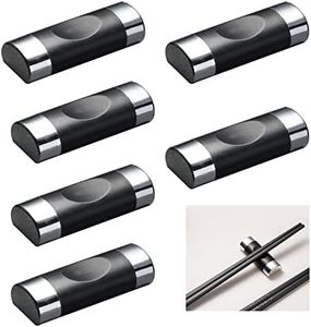 6 Piezas Soporte para Palillos, Palillos Resto, Palillos Soporte Aleación, para Juego de Cubiertos Asiáticos de Mesa, Accesorios para Restaurantes (Plata)