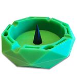 GrowCo Bowl & Pipe Ashtray with Poker - Heat Resistant Silicone - Dishwasher Safe for Easy Cleaning