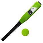 Franklin Sports MLB Kids Foam Baseball Bat + Ball Set - Jumbo Oversize Tball + Baseball Bat + Foam Ball for Kids + Toddlers - Green - 24" (Pack of 1)