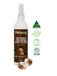 Petway Petcare Coconut Cologne Coat Gloss for Dogs and Puppies, Natural Cologne Spray with Coconut for Conditioning, Dog Gloss with Deodorizer, Pet Odor Eliminator and Dog Grooming Spray, 250ml