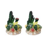 Wonderland Resin (Set of 2) Cactus Miniature Fairy Garden Toys, Miniature Garden Decorations, Mini Garden Accessories, Garden Decor, Home Decoration