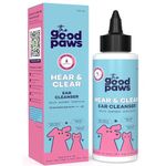 The Good Paws Hear & Clear Ear Cleanser for Dogs & Cats | Prevents Infections | Eases Itching | Reduces Wax Buildup | 0.3% Salicylic Acid, Chamomile, Neem Extract, Tea Tree Oil | Healthy Ears | 100 ml