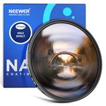 NEEWER 67mm Spiral Halo Camera Lens Filter, Prism K9 Optical Glass Special Effects Filter Photography Camera Lens Accessories with Tunnel Vision Warped Circular Halo Frame Effect