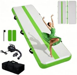 Tuxedo Sailor Inflatable Gymnastics Tumbling Mat Tumble Track Thickness Floor Mat With Electric Air Pump for Gymnastics/Training/Home/Cheerleading/Water/Gym/Yoga