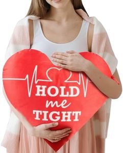 ROZJOVU Double-Sided Heartbeat Surgery Pillow - Heart Shaped Surgery Pillow for After Open Heart Surgery Coughing Post Surgery Must Haves Funny Recovery Items (Red)