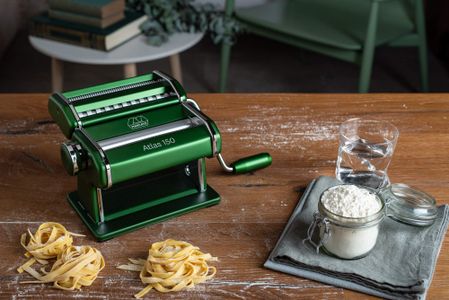 Marcato Atlas 150 Pasta Machine – Green Stainless Steel Roller