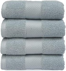 MAURA Premium Hand Towels 100% Cotton 16x30 Oversized Ultra Absorbent Quick Dry Soft Towels for Bathroom Extra Large Hand Towels, Serenity Blue