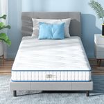 Twin Mattress, BedStory 6 Inch Single Mattress Medium Firm, Supportive Matelas Simple, Hybrid Spring Mattress Twin Size in a Box, Breathable Twin Single Bed Mattress, CertiPUR-US Certified