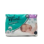 Rascal + Friends Premium Baby Tape Diapers, Newborn (NB) Size 1, 28 Count, Size 1 with Wetness Indiactor, 3-5kg Diapers with 12 hours absorbtion