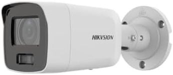 Hikvision Compatible DS-2CD2087G2-LU Original Molde 4K 8MP Color Vu Fixed Bullet Network Camera 2.8MM Lens,H.265+,130dB,Built-in Microphone,IP67,Smart Human/Vehicle Detection International Version