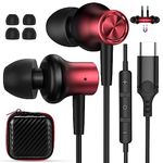 USB C Headphone for iPhone 16 15 Pro Max Google Pixel 7 8 8a 9 Type C Earphone HiFi Magnetic in-Ear Cord Headset Noise Canceling Wired Earbuds for iPad 10 Air 6 5 Samsung A54 A53 S24 S23 FE Flip Fold