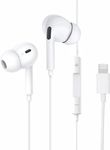 Earphones Earbuds with Wired Lightning Headphones Ear Pods with Microphone & Remote Noise Cancelling in-Ear Headset Control for iPhone 14/14 Plus/14 Pro Max/13/13 Mini/12/11/X/XR/XS/SE/8/7/iOS01