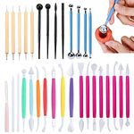 31 Piece Fondant Cake Modelling Tools, Cookie Sculpting Decoration Sets, Polymer Clay Tools Baking Accessories