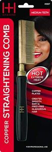 Annie Straightening Comb, Medium Teeth with Copper
