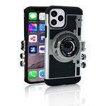 Mscomft Vintage Camera Phone Case for iPhone 14 Plus,3D Vintage Camera Design Phone case That Looks Like a Camera,with Removable Neck Strap Lanyard(for iPhone 14)