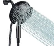 Shower Head, Shower Heads with Hand Held Spray, 2 in 1High Pressure Shower Head & Rain Shower Head, 9 Spray Modes Anti-Leak Shower Head with Hose, Height/Angle Adjustable, cUPC Certification Approved