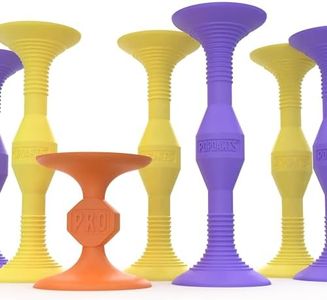 POPDARTS Pro Pack Game Set (Purple and Yellow) - Indoor, Outdoor Suction Cup Throwing Game - Competition with a POP