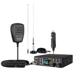 Retevis MB63B CB Radio with Antenna, NRC Noise Reduction CB Radios, AM/FM, 1.77-inch TFT Color Display, 12/24V, RF/MIC Gain, VOX, 40 Channels, Long Range Portable CB-Radio for Truck (1 Unit, Black)