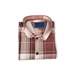 Young Gn Casual Regular Fit Shirt for Men | Premium Waffle Textured Fabric Full Sleeve Shirts | Men's Checked Trendy Shirt | Spread Collar Designer Formal Shirt | (in, Alpha, M, Regular, Maroon)