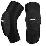 TUOY Compression Elbow Pads Padded Elbow Arm Protection - Youth & Adult Sizes (1 Pair)