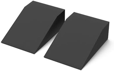 StrongTek Yoga Foam Wedge Blocks (Pair) Soft Wrist Wedge, Supportive Foot Exercise Accessories, Balance, Strength, Yoga Strap, Pilate, Fitness, Squat, Pushup, Plank, EVA Riser yoga block set (black)