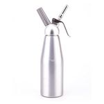 THW Aluminium Cream Whipper, Whipped Cream Dispenser Canister-1000 Ml Multiple Attachments for Heavy Duty Professional Use in Homes, Cafes, Hotels and Restaurants