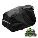 NEVERLAND Riding Lawn Mower Cover - Lawn Tractor Cover with Drawstring & Storage Bag, Fits Decks up to 54", 210D Polyester Oxford, Reflective Handles