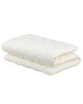 FULI Japanese Futon Mattress, Foldable & Portable Floor Lounger Bed, Roll Up Sleeping Pad, Shikibuton, Made in Japan (White, Twin)
