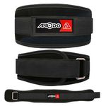 Aprodo Multipurpose Weight Lifting Belt for Back Support Comfortable & Durable for Weightlifting, Gym, Workout - 100% Nylon, (4 Inch Wide) for Men and Women (Black, Medium 32'' - 36'')