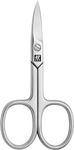 ZWILLING Nail Scissors (slightly curved cutting edge, scissors for hands and feet, hypoallergenic), Polished, Silver, 90 mm