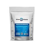 DIRECTCHEMS Sodium Bicarbonate Pure Baking Soda 1KG | Only Natural Product on Market | Resealable Pouch | Cleaning, Gardening | Soil Association Approved