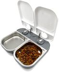 Closer Pets C200 2 Meal Automatic Pet Feeder For Cats And Small Dogs With Stainless Steel Bowl Inserts and Ice Pack