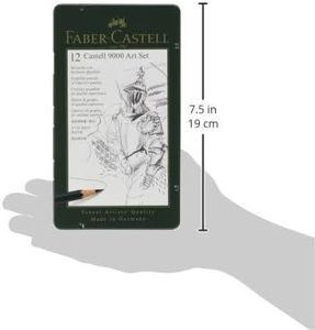 Faber-Castell 9000 Art Pencil Set – 12 Graphite Drawing Pencils