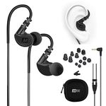 MEE Audio Sport-Fi M6 Noise Isolating in-Ear Headphones with Memory Wire (Black)